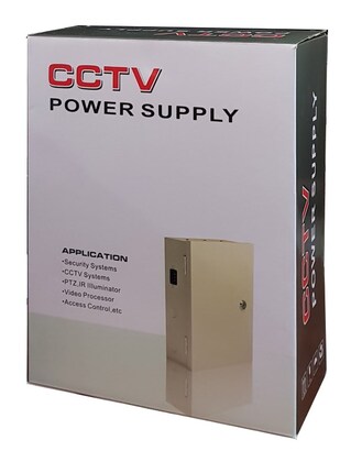 POWERTECH τροφοδοτικό CP1209-10A-B για CCTV-Alarm, DC12V 10A, 9 κανάλια