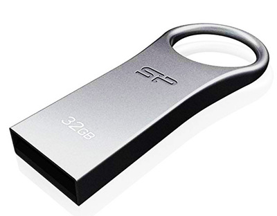 SILICON POWER USB Flash Drive Firma F80, 32GB, USB 2.0, Silver