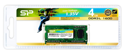 SILICON POWER Μνήμη DDR3L SODimm , 4GB, 1600MHz, PC3L-12800, CL11, 1.35v