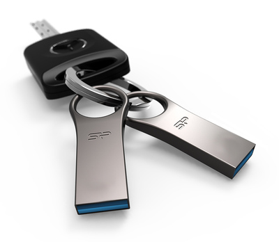 SILICON POWER USB Flash Drive Jewel 80, 32GB, USB 3.2, Titanium