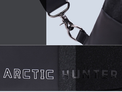 ARCTIC HUNTER τσάντα Crossbody XB0058-BK, μαύρη