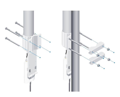 UBIQUITI AMO-2G13 2.4GHz AirMax Dual Polarity 13dBi Omni Antenna