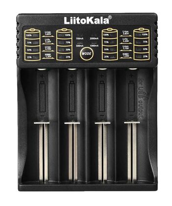 LIITOKALA φορτιστής LII-402 για μπαταρίες NiMH/CD, Li-Ion, IMR, 4 slots